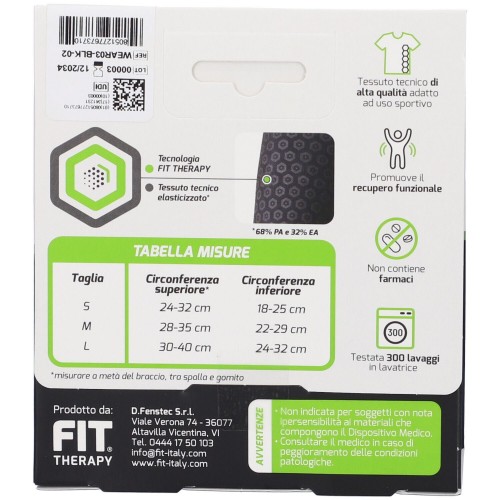 Gomitiera fit therapy nero l